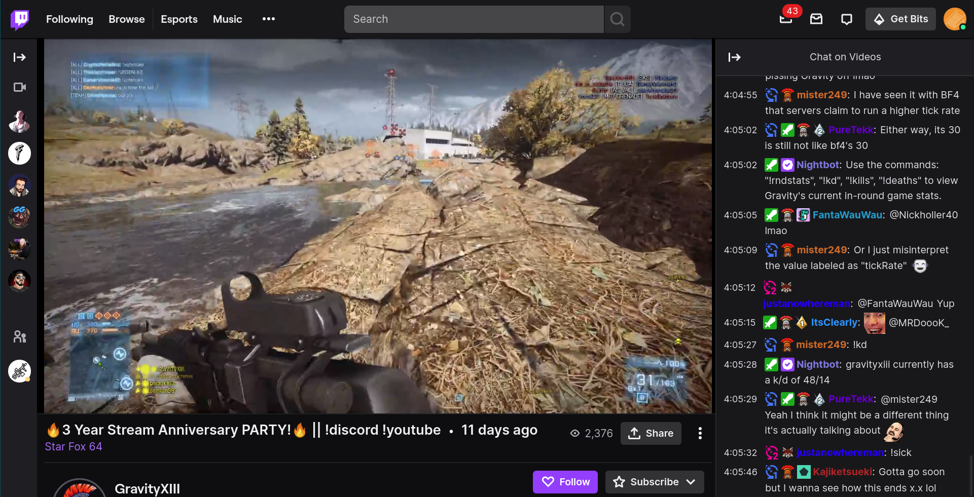 How to add Battlefield stats commands to your live streams 